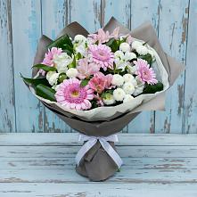 Букет цветов из:  Герберы, Альстромерии и Хризантемы #REPLACE_PRED# Глаголево