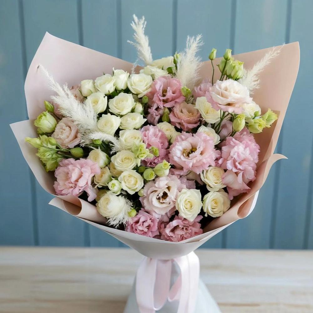 Букет цветов из: Альстромерии и Розы в Глаголево