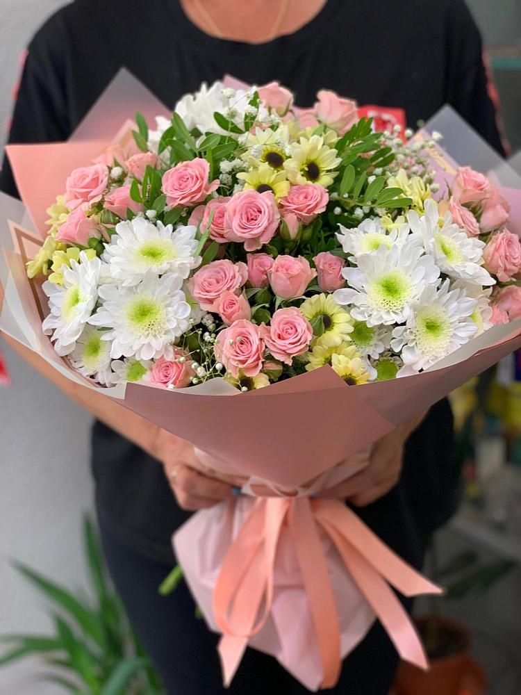 Букет цветов из: Розы и Хризантемы в Глаголево