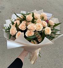 Букет Кремовые розы Латте в Глаголево