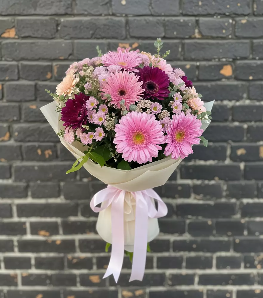 Букет цветов из: Герберы и Хризантемы в Глаголево