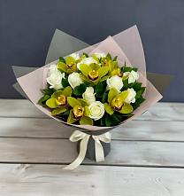 Букет цветов из:  Орхидеи и Розы в Глаголево