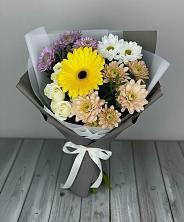 Букет цветов из:  Розы, Герберы и Хризантемы в Глаголево