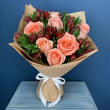 Букет цветов из:  Розы и Альстромерии #REPLACE_PRED# Глаголево