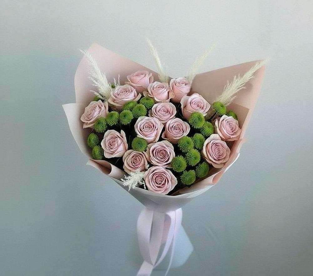 Букет цветов из: Розы и Хризантемы в Глаголево