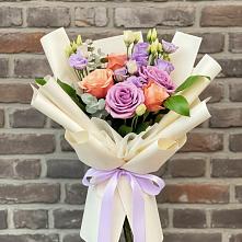Букет цветов из:  Лизиантусы и Розы #REPLACE_PRED# Глаголево