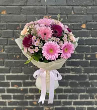 Букет цветов из:  Герберы и Хризантемы в Глаголево