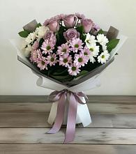 Букет цветов из:  Хризантемы и Розы в Глаголево