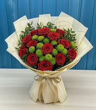 Букет цветов из:  Розы и Хризантемы в Глаголево