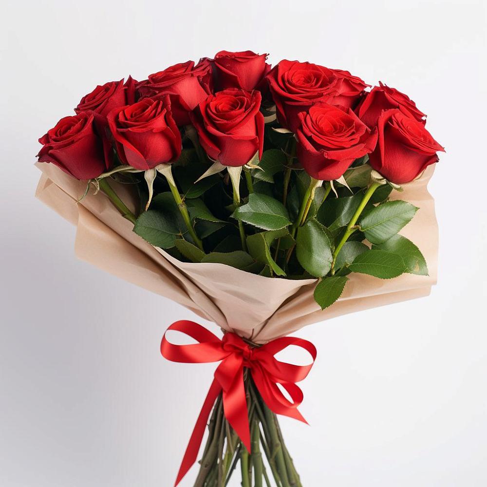 Букет 11 Красных роз Эдлесс Лав в Глаголево