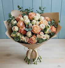 Букет цветов из:  Альстромерии и Розы #REPLACE_PRED# Глаголево